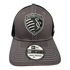 New Era Kansas‎ City Sporting SC MLS Soccer 39Thirty Flex Fit Hat Sz S-M